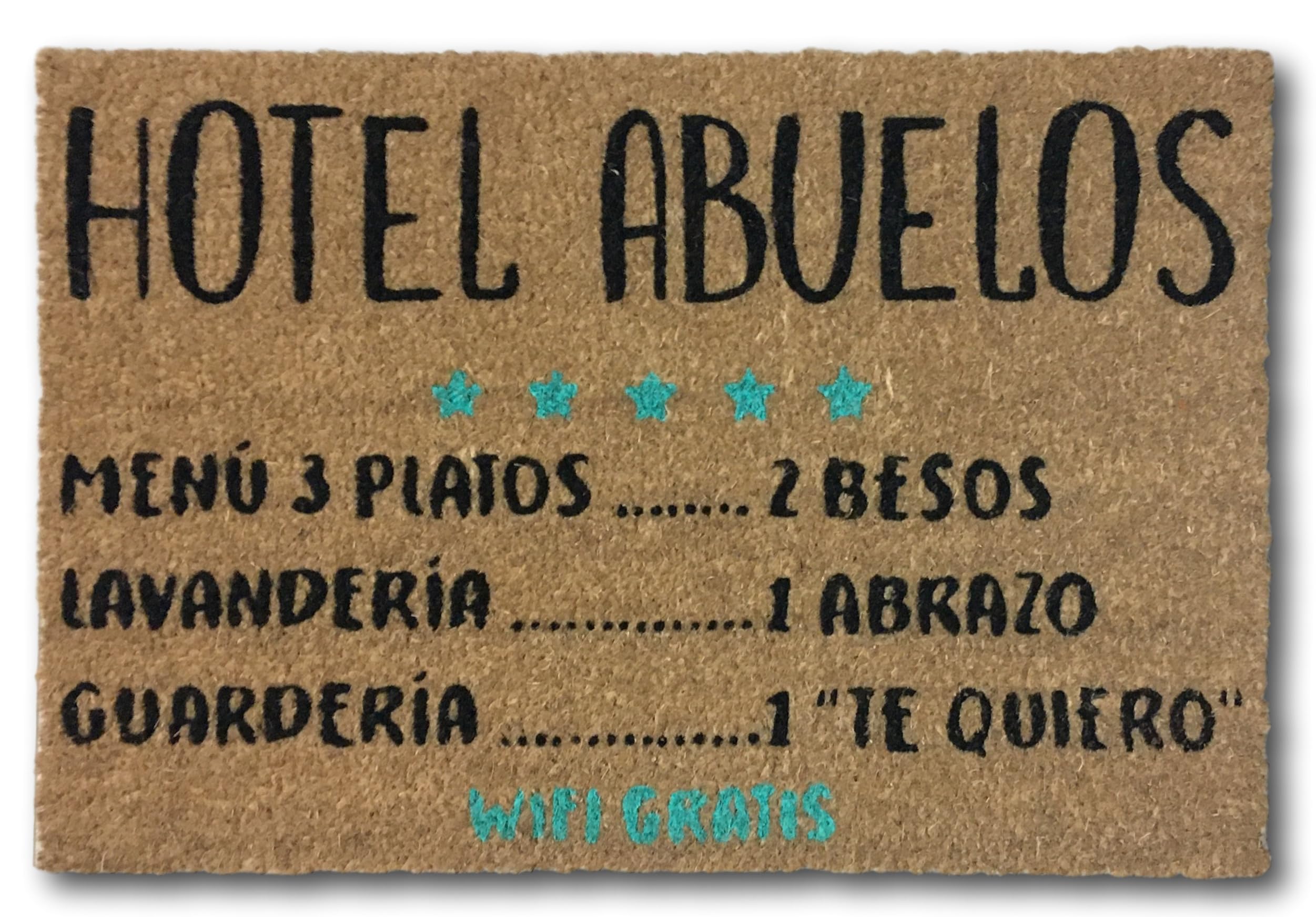 koko doormats Original Doormat Coconut Fiber and PVC, Grandparents Hotel Outdoor Doormat, 40x60x1.5 cm Home Entrance Door Mats Fun Doormats