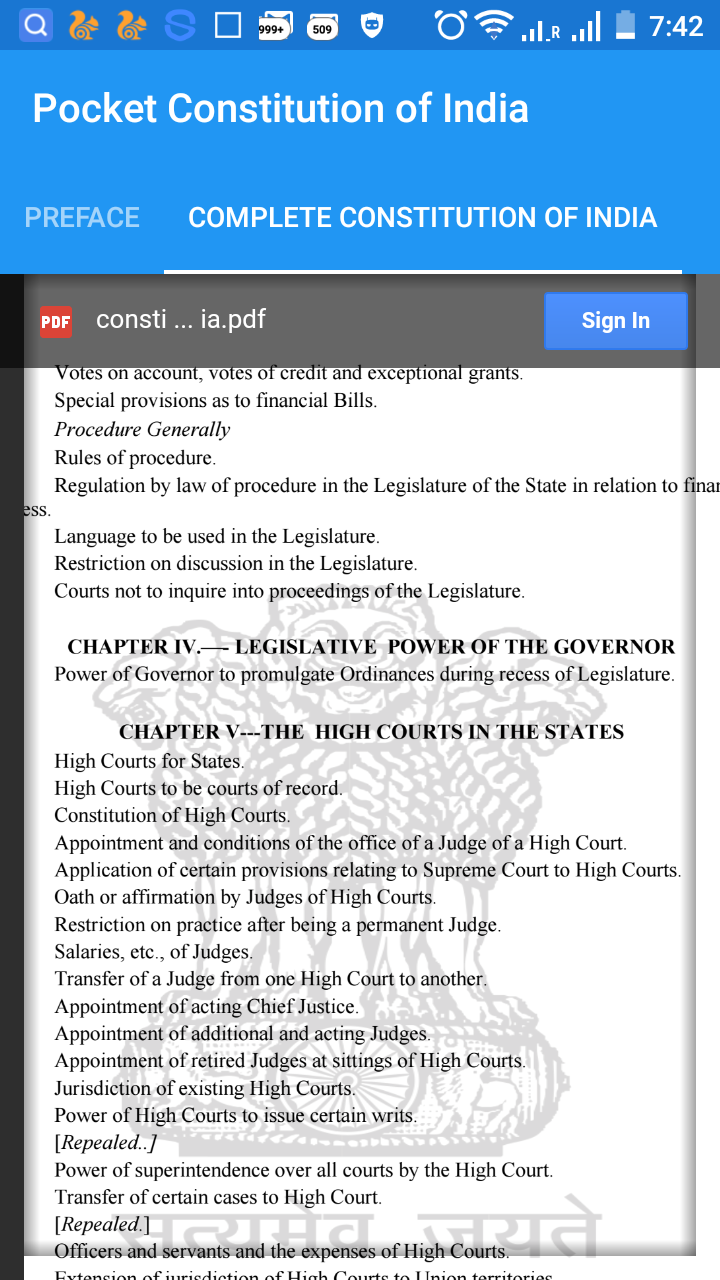 Pocket Constitution of for Android
