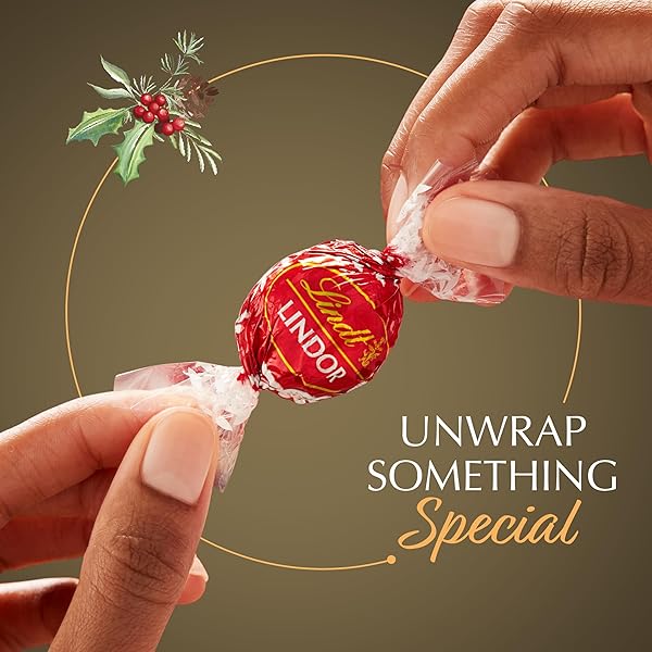 LINDT LINDOR ASSORTED CHOCOLATE CANDY TRUFFLES TRADITIONS GIFT BOX, ASSORTED CHOCOLATE WITH SMOOTH, MELTING TRUFFLE CENTER, 6.8 OZ.