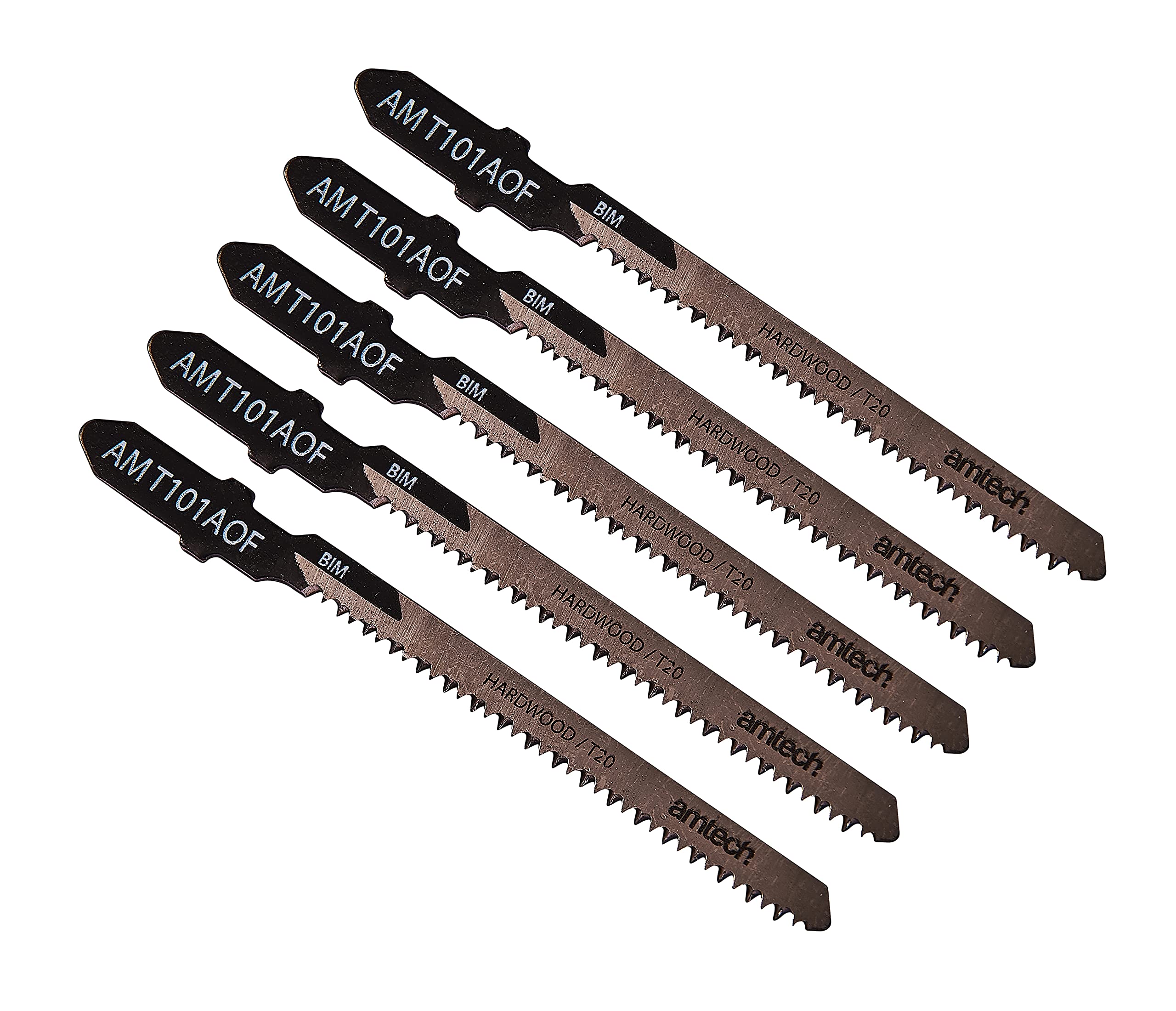 Amtech M1609 5 Piece wood jigsaw blade set (AMT101AOF)