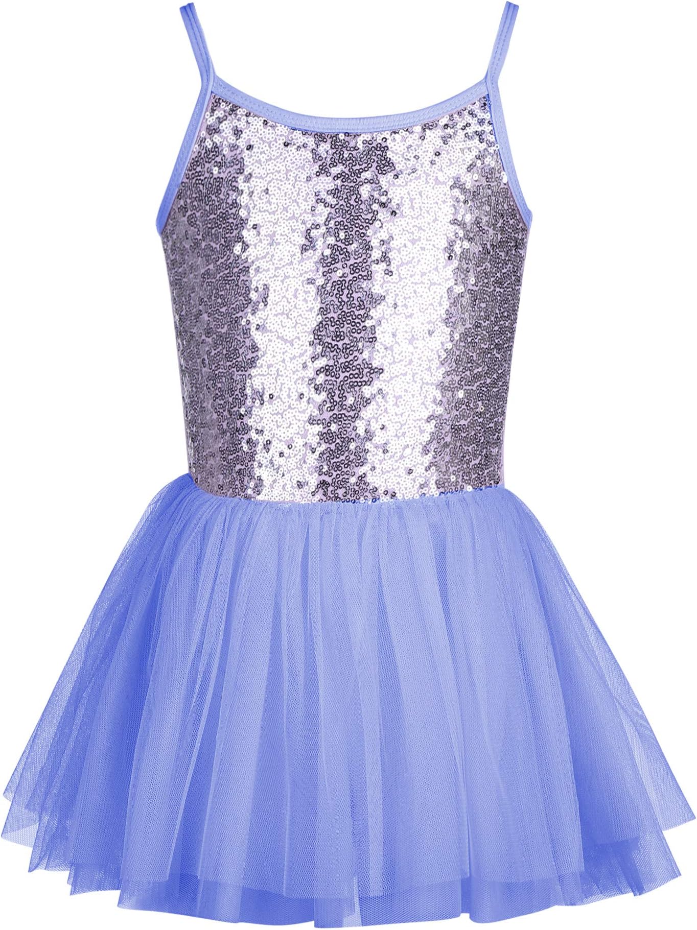 trudge Girls' Ballet Dress Children's Ballet Leotard with Tutu Skirt Sequins Ballet Dress Turquoise Shiny Sparkle Party Ballet Dance Dress Dance Body in Purple Pink Black