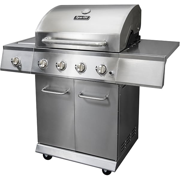 Amazon.com: Dyna-Glo DGE Series Propane Grill, 4 Burner, Stainless : Patio,  Lawn u0026 Garden