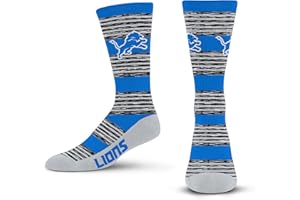 For Bare Feet NFL mens Rmc Multi Stripe Crew Sock Nfl