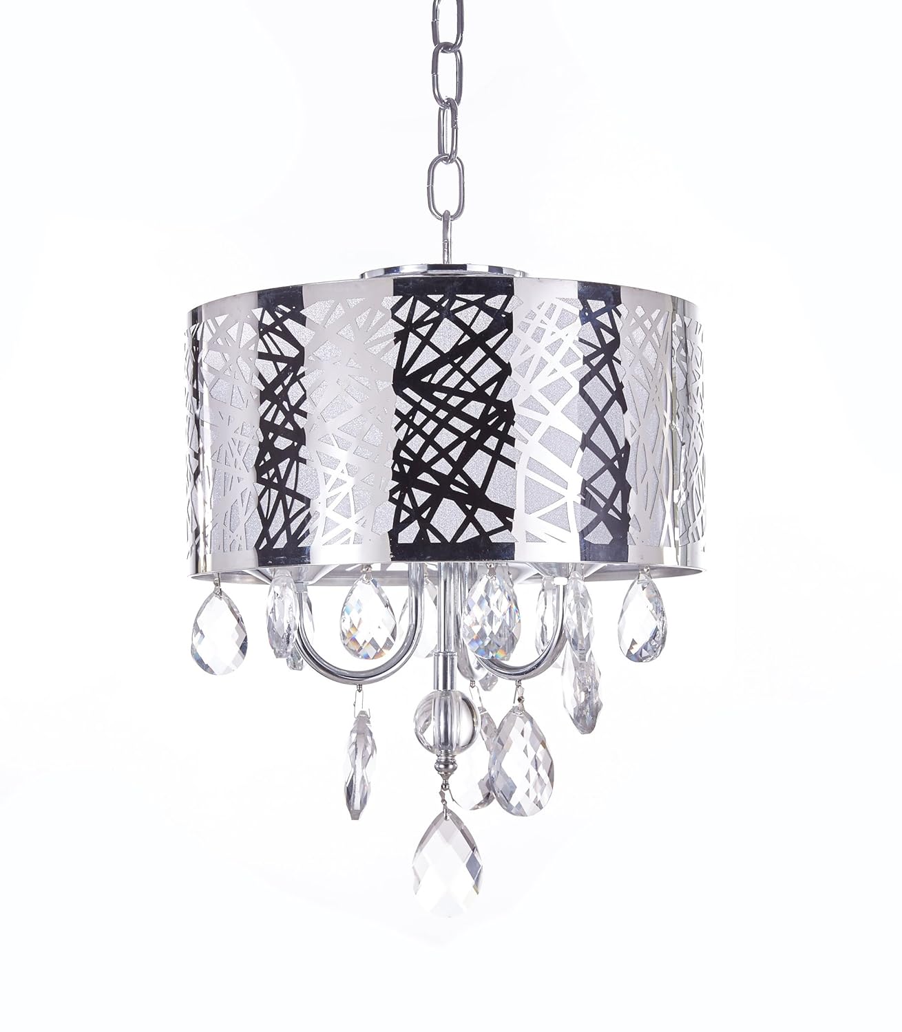 MonaLisa Gallery Crystal Chandeliers Semi Flush Mount Ceilling Light