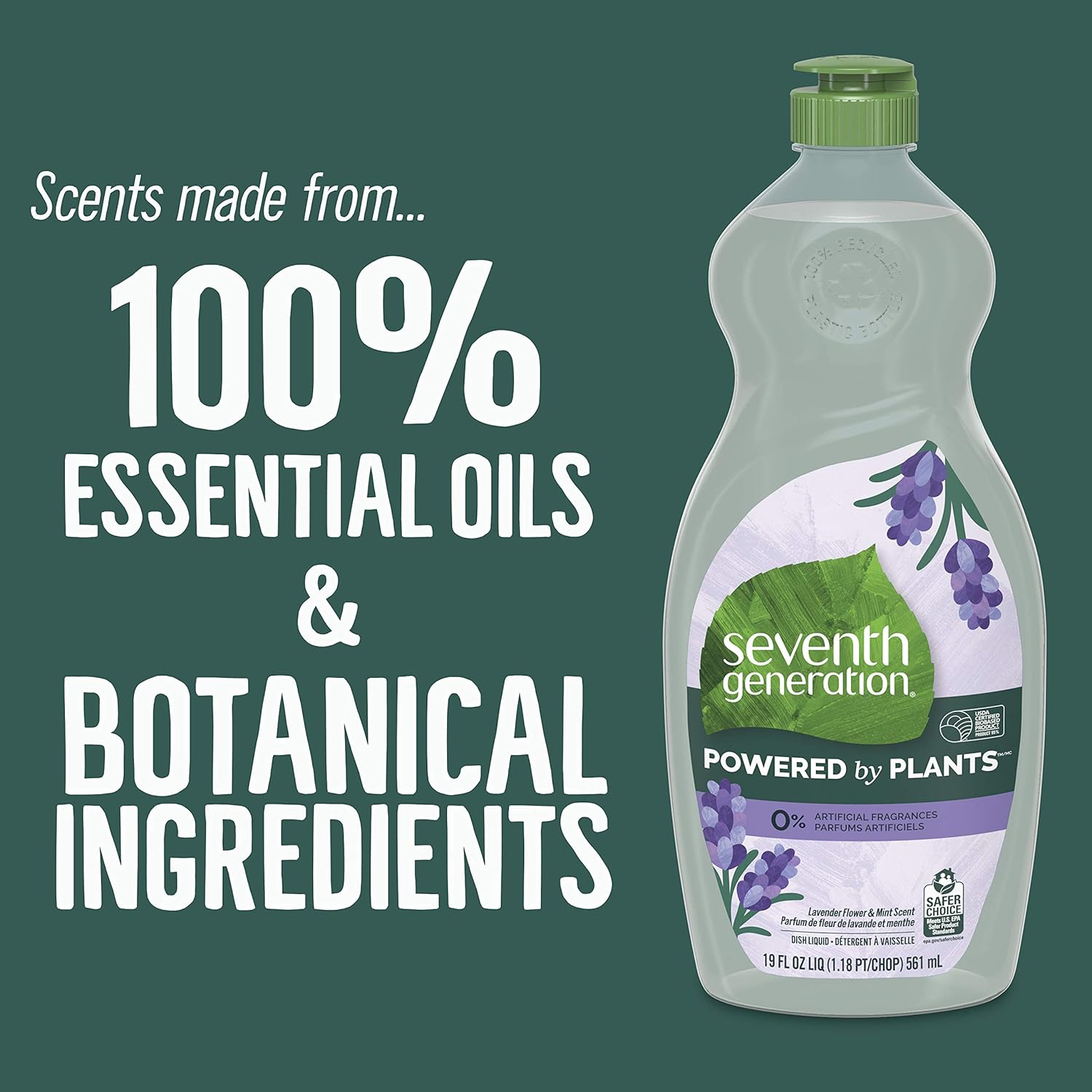 Seventh Generation, Dish Liquid Lavender, 19 Fl Ounce (Pack of 6): Health & Personal Care