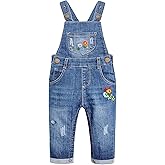 KIDSCOOL SPACE Baby Denim Overall,Toddler Little Soft Cute Jean Jumper
