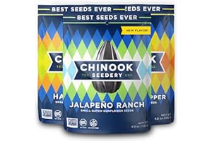 Chinook Seedery Roasted Sunflower Seeds - Jumbo Seeds Keto Snacks - Best For Snack Packs - Gluten Free, Non GMO Snack Food Gifts - 4 Ounce (Pack of 3) - Bring the Heat Variety Pack