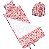 Bulkie Toddler Nap Mat - Preschool Daycare Bedding Sleep Pad | Quilted Sheet with Attached Blanket, Pillow, 2-7 yrs, 55&rdquo; x 22&rdquo;, Machine-Washable, Folds Up to Carry on Back