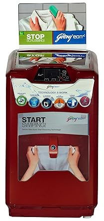 Godrej WT EON 651 PHU Fully-automatic Top-loading Washing Machine (6.5 Kg, Metallic Red)