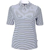 Cutter & Buck Womens Virtue Eco Pique Stripe Recycled Womens Top