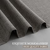 CUCRAF 100% Blackout Curtains Grey 54 Inch Drop 2 Panels Eyelet 46x54 view 6
