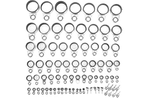 Rod Guide Repair Kit,Telescopic Surf Casting, Tip Tops Repair Kit, Fishing Rod Eye Line Guide Ring, Spinning Casting Fishing 