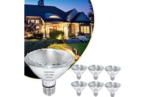 Ivyemons PAR30 Short Neck Halogen 75W - 6 Pack PAR30 Flood Light Bulbs E26 Base, PAR30 Dimmable 2800K Warm White, Long Lasting PAR30 Halogen Bulb for Accent Lighting, Tracking Light, Recessed Light