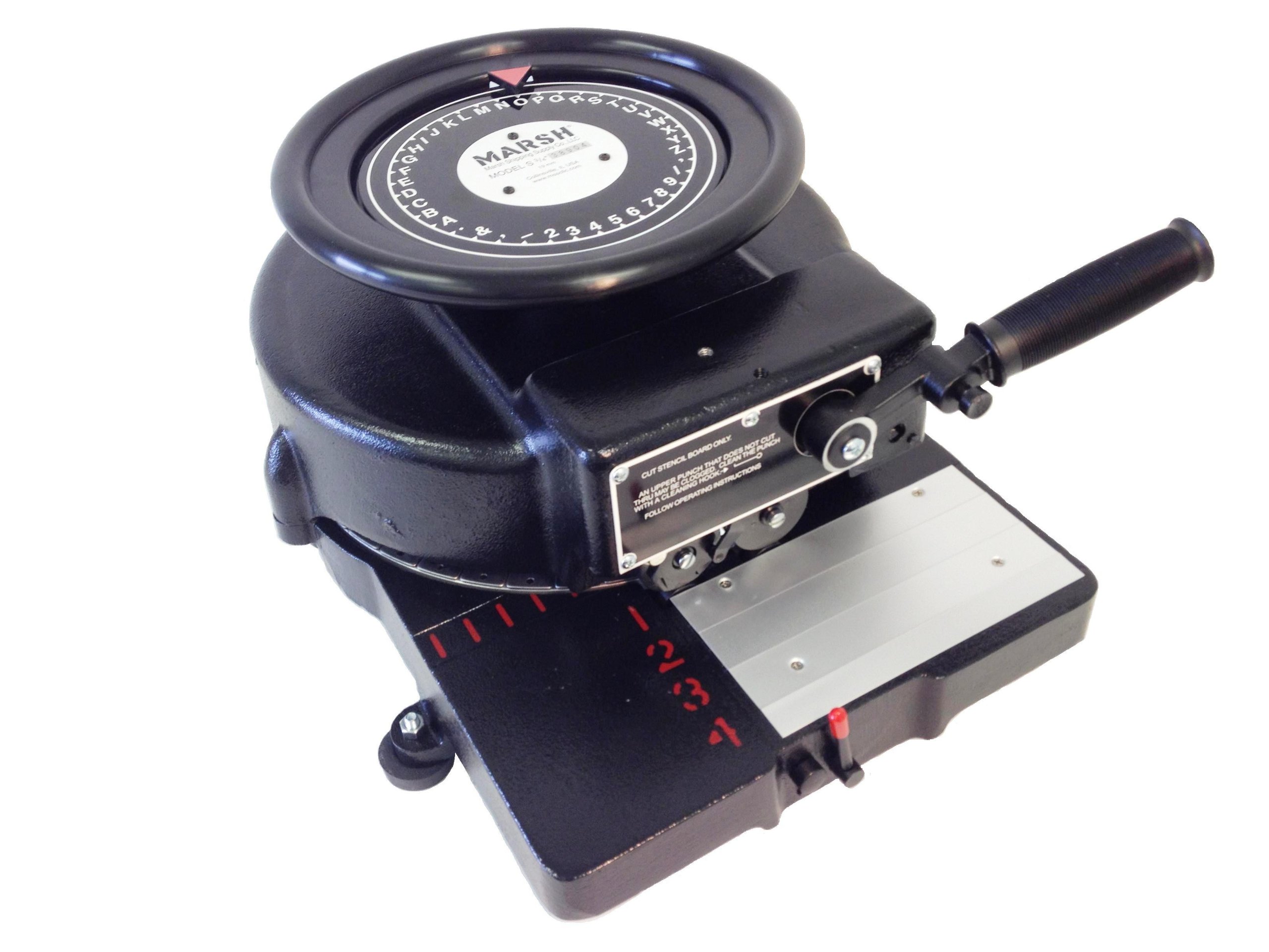 MARSH 4 Lines Manual Stencil Machine, 3/4" Cut Size Buy Online in