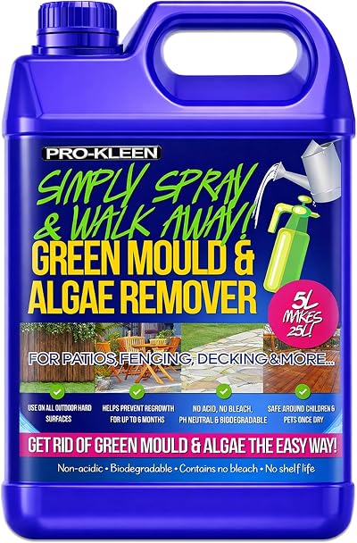 Pro-Kleen Simply Spray Patio Cleaner 5 Litre Concentrate Green Mould Algae