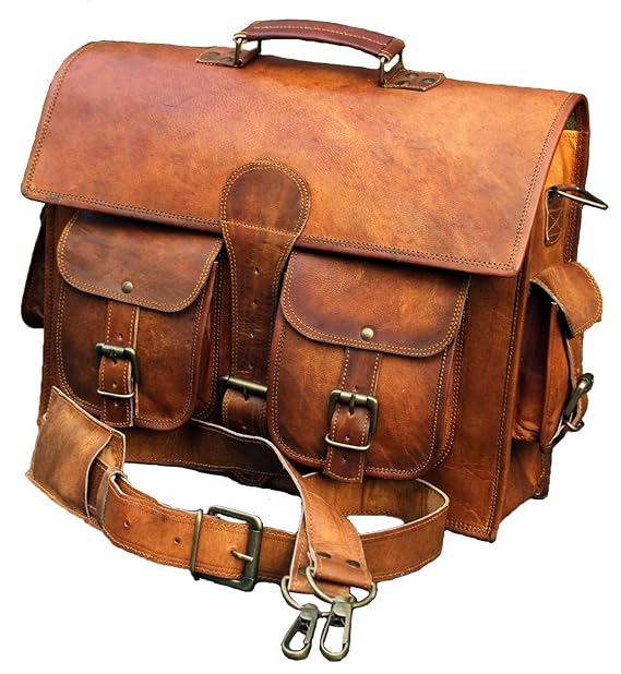 Classydesigns Vintage Style Genuine Buffalo Leather Shoulder Bag