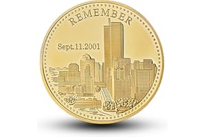 YAKIN SHOP 9/11 Memorial Challenge Coin - America United We Stand - Tribute Coin for September 11th Remembrance