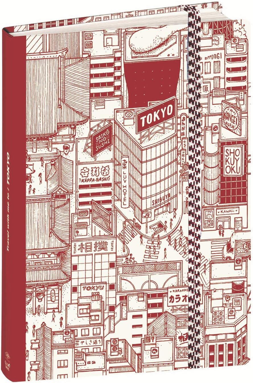 Quo Vadis Tokyo Doctor Paper Notebook 21 Lined with Elastic 15 x 21 cm