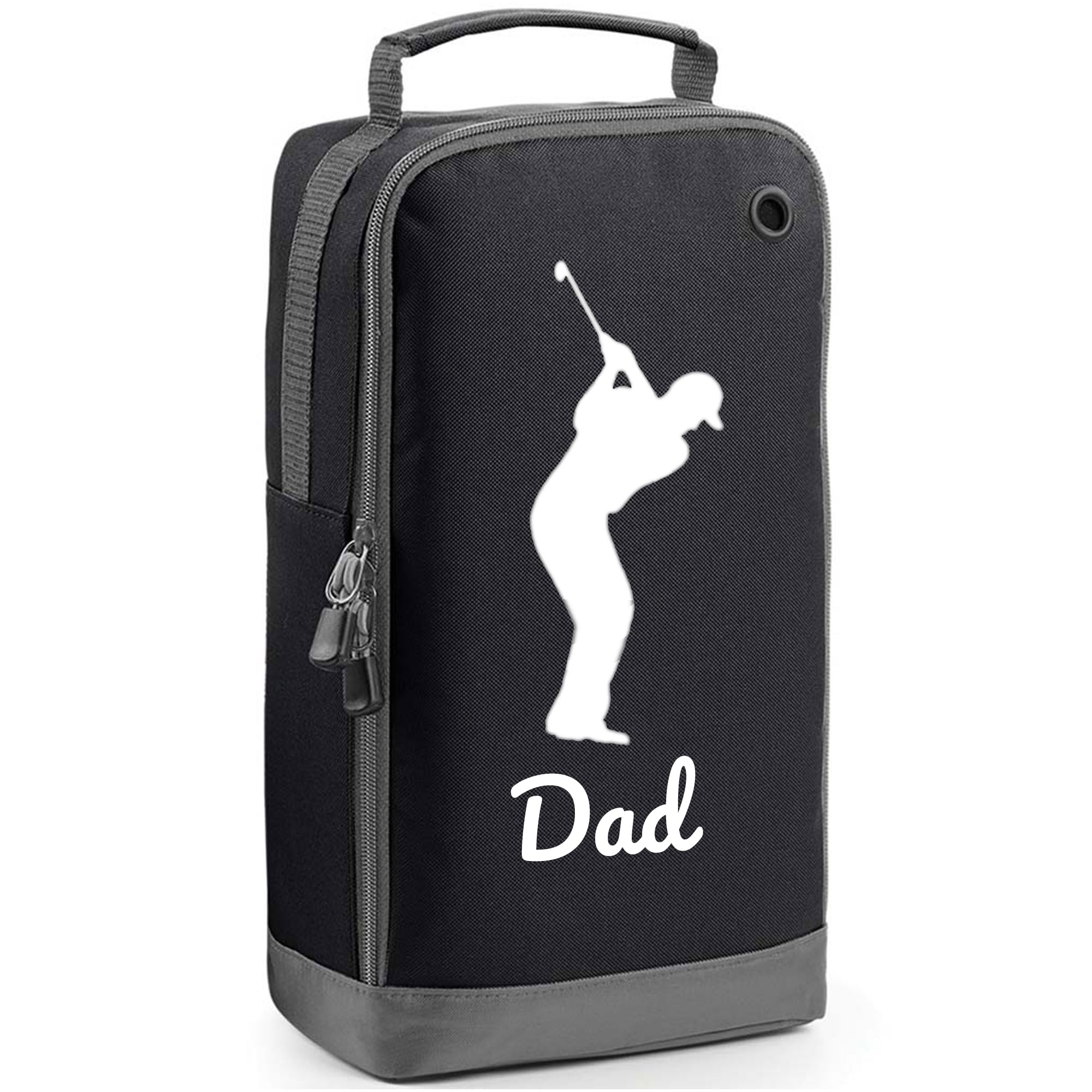 Dad's Golf Shoe Bag - Custom Sports Bags, Black