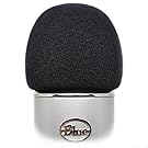 Professional Foam Windscreen for Blue Yeti - Covers Other Large Microphones, such as MXL, Audio Technica and Many More - Quality Sponge Material Makes This The Perfect Pop Filter for your Mic - Black