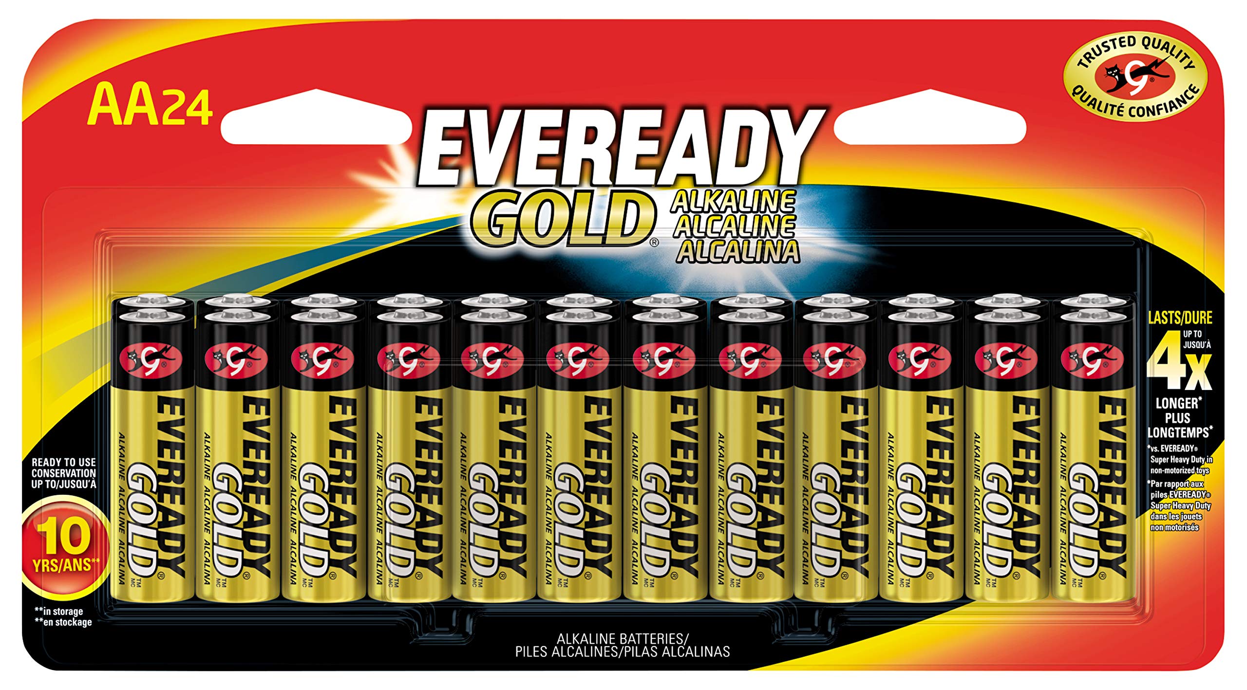 Energizer Eveready Gold AA Batteries, 24 Count Pricepulse