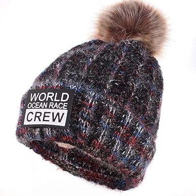 wool hat with fur bobble