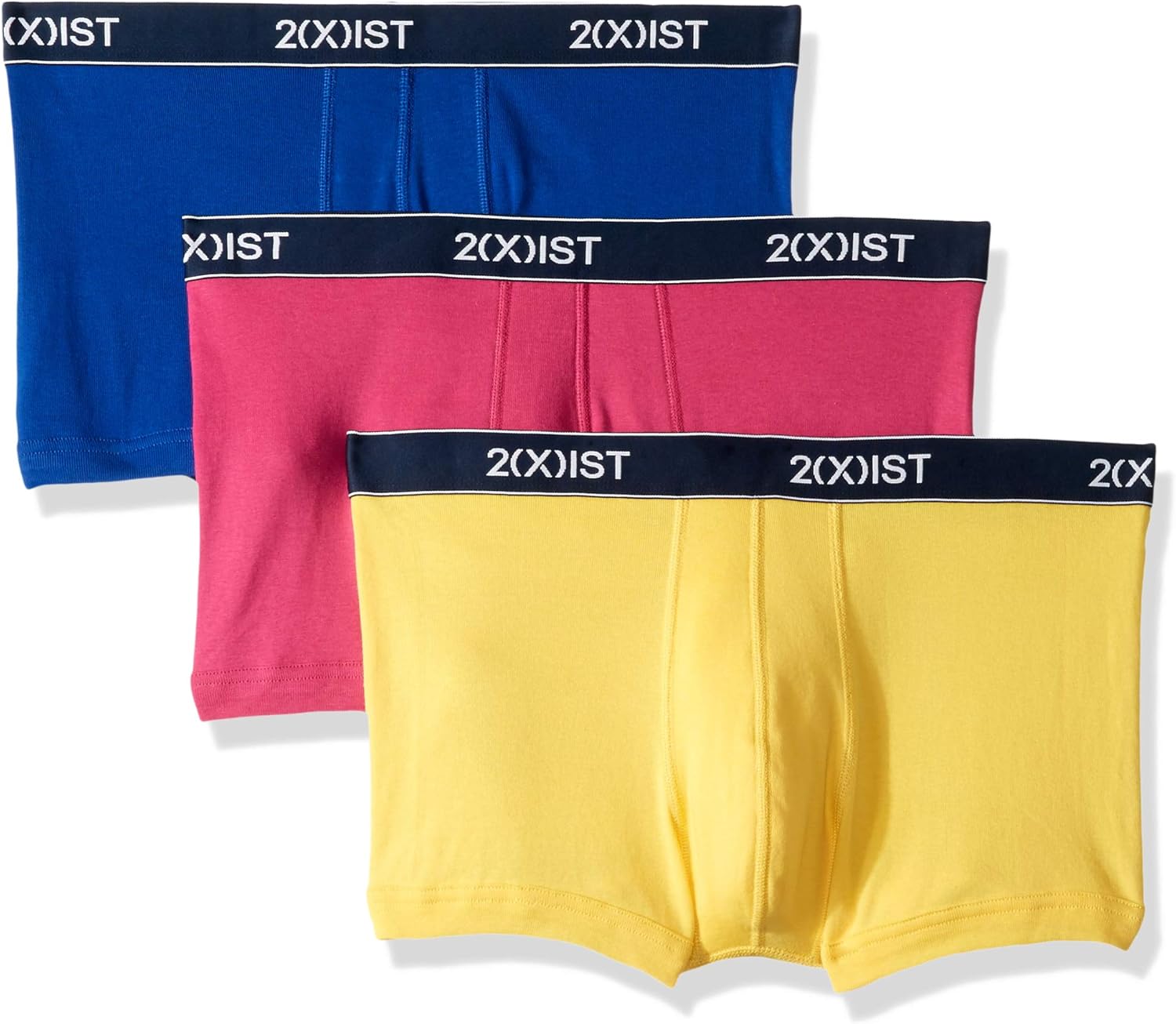 2(X)IST Men's Essential Cotton No Show Trunk 3-Pack: Clothing