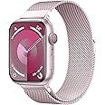 Original Stainless Steel Milanese Loop Compatible with Apple Watch Band 38mm 40mm 41mm 42mm 44mm 45mm 49mm, Magnetic Clasp Replacement Band for iwatch Series 9, Ultra 2, SE, Ultra, 8 7 6 5 4 3 2 1,