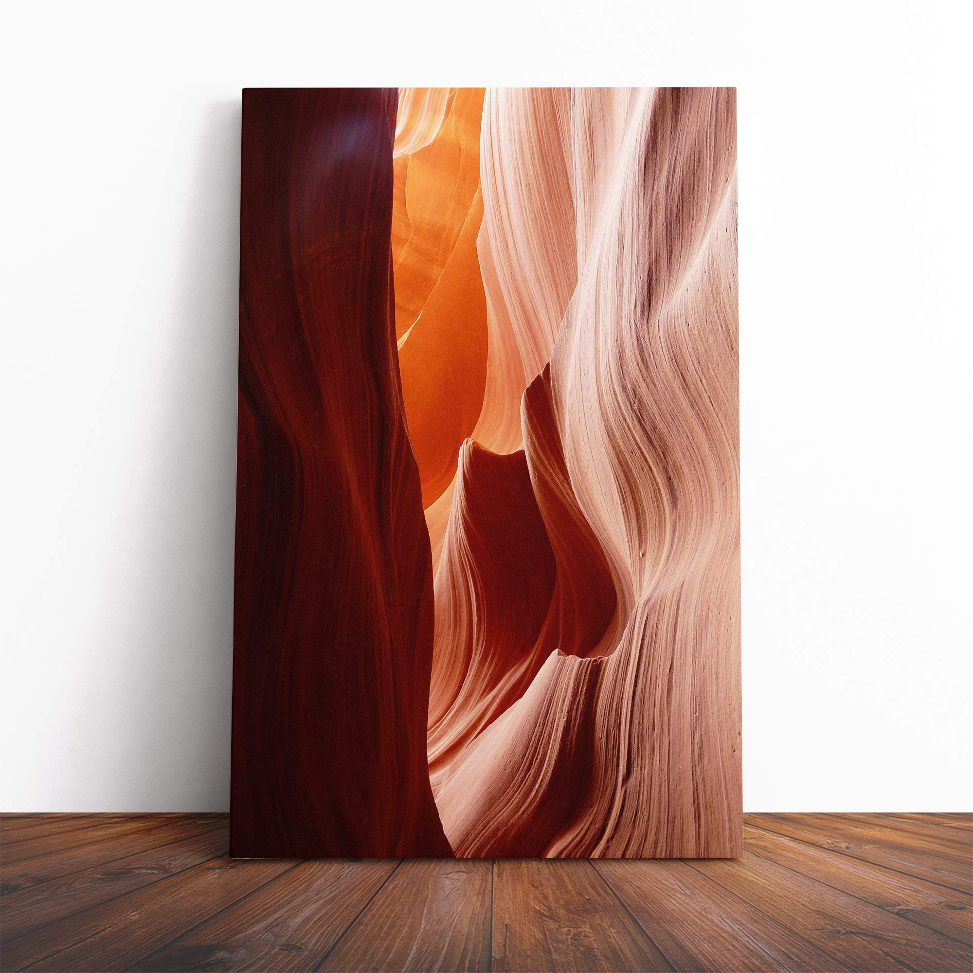 Canyon Sandstone (2) Canvas Print | Gallery Wrapped 30mm Frame Wall Art | 20x14 inches | Ready to Hang | Modern Landscape Picture | Living Room Bedroom Lounge Office