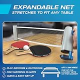 PRO-SPIN Portable Table Tennis Set with Retractable Net 2 Paddles 3 Balls view 3