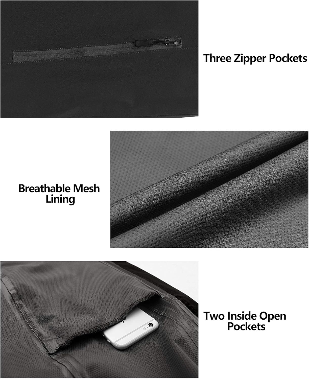 Little Donkey Andy Men's Waterproof Shell Jackets Breathable Windproof Rain Coats with Hood for Hiking Outdoors: Clothing