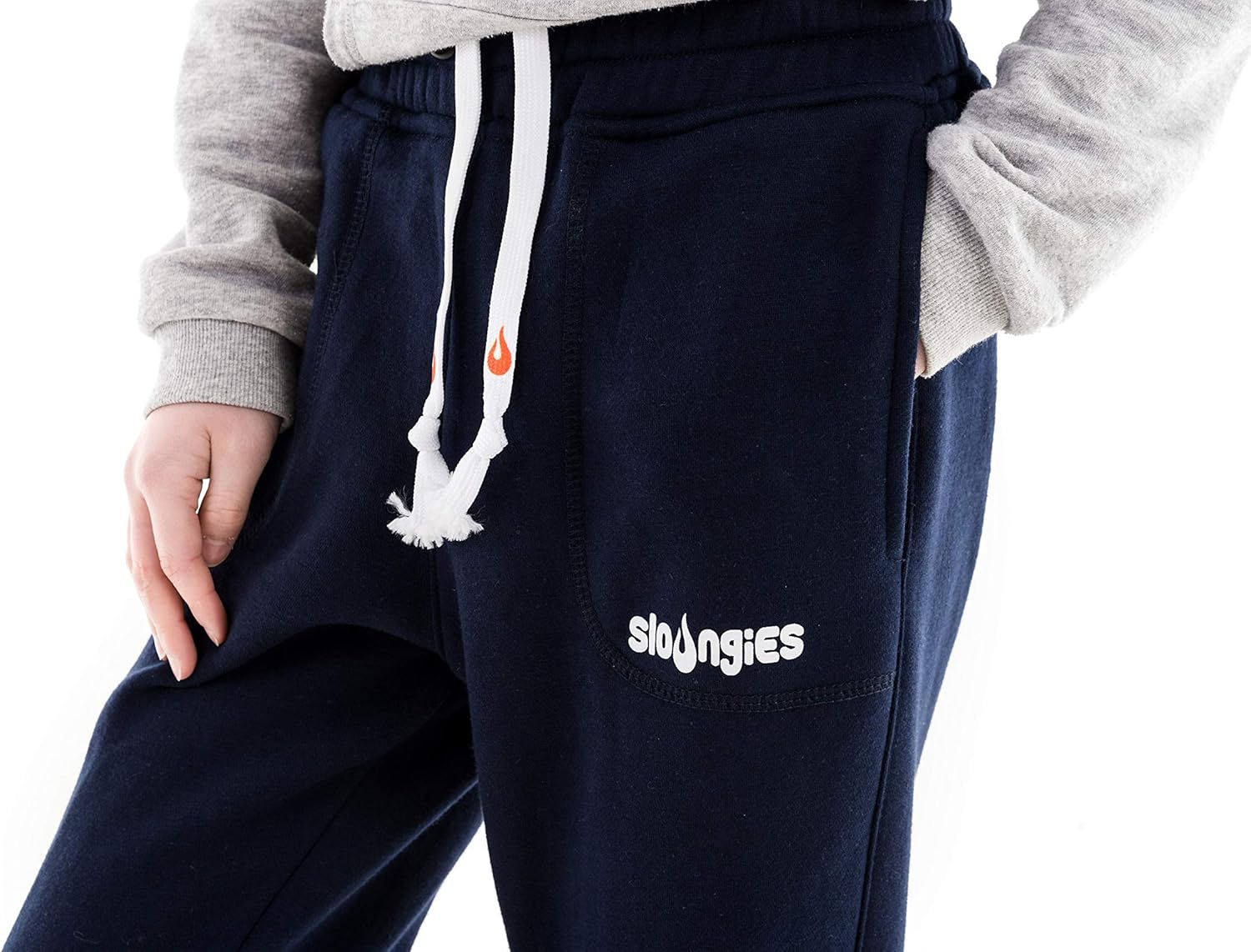 childrens navy tracksuit bottoms