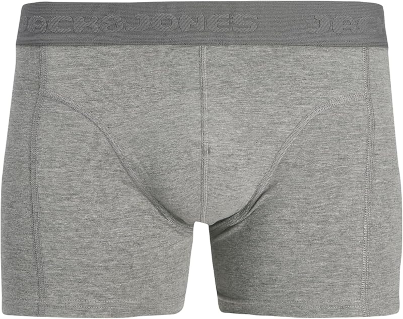 Jacgilli Solid Trunks - Confezione da 7 Jacgilli Solid Trunks da Uomo (Confezione da 7), Nero, L