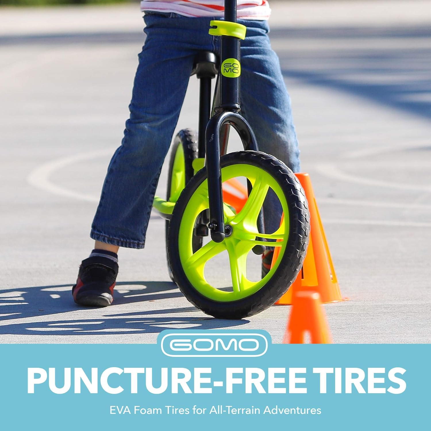 GOMO Balance Bike - Toddler Training Bike for 18 Months, 2, 3, 4 and 5 Year Old Kids - Ultra Cool Colors Push Bikes for Toddlers/No Pedal Scooter Bicycle with Footrest (Black): Sports & Outdoors