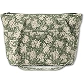 Bella Taylor Small Tote, Quilted Purse for Women, Lightweight Fabric Handbag, 10 Pockets, Zip Top