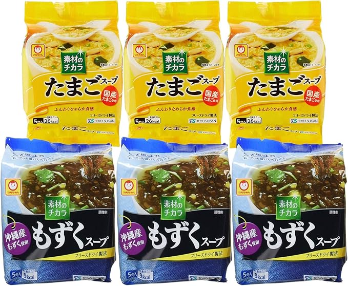 Amazon セット商品 マルちゃん 素材の力 たまご 沖縄もずく 2種アソート たまごスープ 3個 沖縄もずくスープ3個 東洋水産 スープ 通販 Amazon セット商品 マルちゃん 素材の力 たまご 沖縄もずく 2種アソート たまごスープ 3個 沖縄もずくスープ3個 東洋水産 スープ 通販