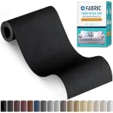 Fabric Repair Tape, 4"x80" Self-Adhesive Linen Repair Tape Patch Kit Black | Linen Fabric Patches for Furniture, Couch Repairing Kit for Upholstery, Couch, Carpets, Sofas, Chairs, Pillows Black