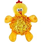 Outward Hound Nina Ottosson Snuffle Palz Squeaky Dog Toy, Chicken, 13.4" | Plush Snuffle Mat, Hidden Treat Pockets, Slow Feeder, Interactive Foraging, Non-Slip Base, Dogs &amp; Puppies