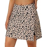 ANIVIVO Women's Swim Skirt Bathing Suit Bottom High Waisted Swim Skort Tummy Control Split Swimsuit Bottom with Pockets