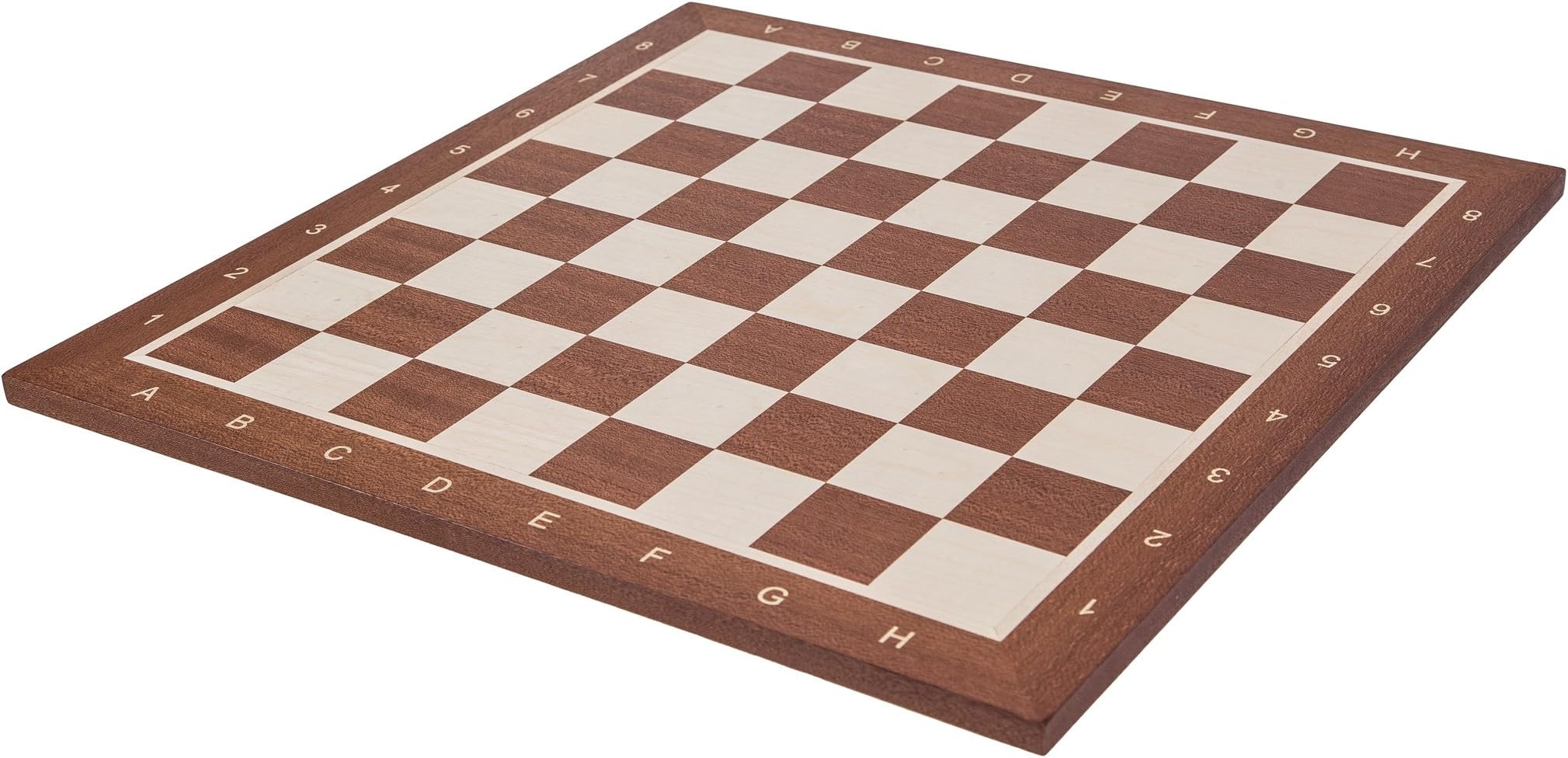 SQUARE - Professional Wooden Chessboard No. 6 - MAHAGONY - 54 x 54 cm