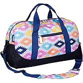 Wildkin Kids Overnighter Duffel Bag – Carry-On Size, Ideal for School & Sleepovers – Aztec