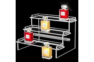 WINKINE Acrylic Riser, Display Shelf Compatible with Funko POP Figures, Medicine Vitamin Bottle Organizer, Perfume Organizer, Shot Glass Display Case, Crystal Vendor Champagne Cupcake Display Stand