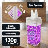 Hemway Purple Holographic Glitter Shaker Extra Chunky 130g for Resin Craft view 2