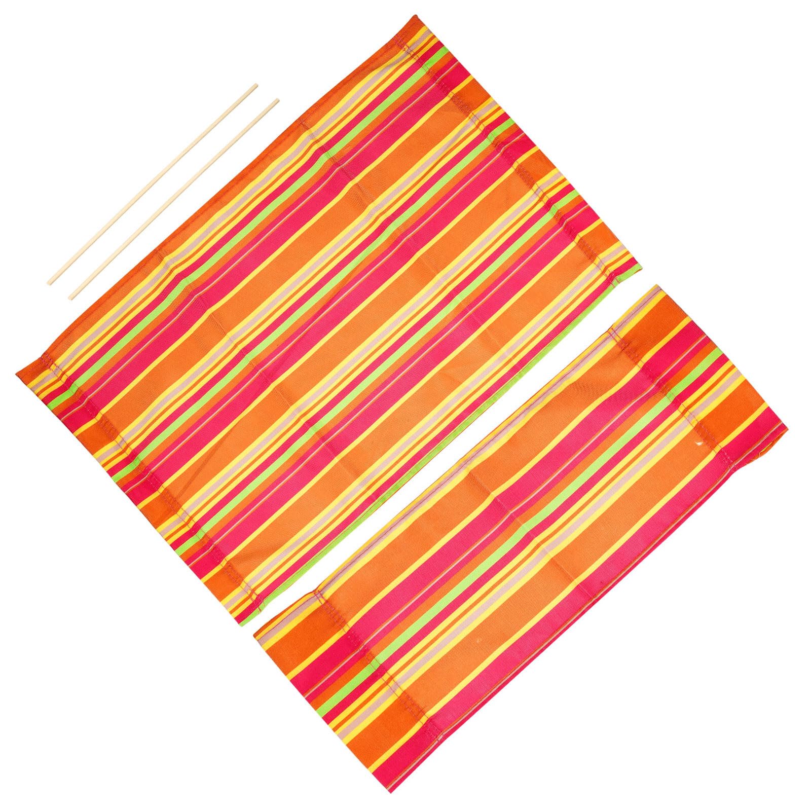 M METERXITY Director Chair Accessories Set with 2 Round Sticks - Replace the Chair Old Canvas, Apply to Outdoor/Makeup Room (Multicolor)