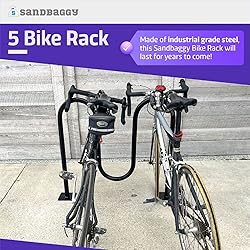 Sandbaggy Commercial Dual Loop Wave Bike Racks - 5