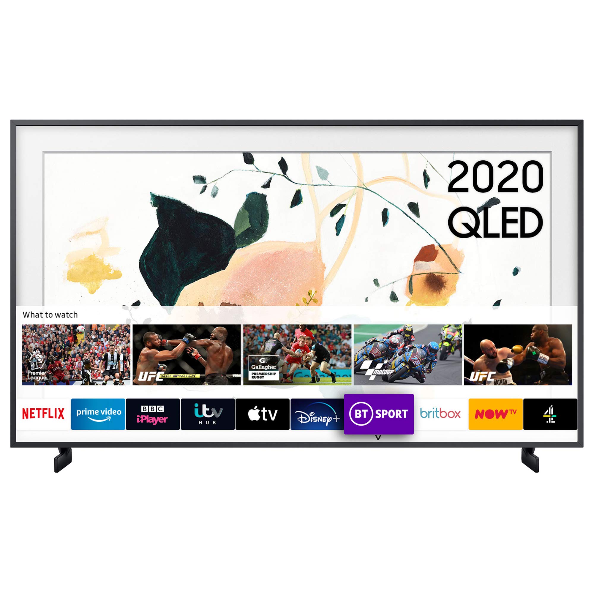 The Frame 2020 55" Art Mode QLED 4K HDR Smart TV with No-Gap Wall Mount in-box