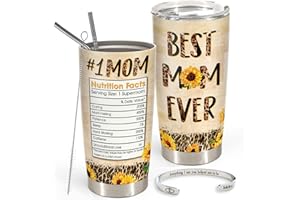 365fury Mothers Day Gifts For Mom From Daughter, Son - Best Mom Ever Gifts - Birthday, Christmas Gifts Idea For Mom From Kids - 20oz Mom Tumbler With Straw, Inspirational Bangle Bracelet For Women