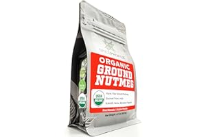 Spice Profile USDA Organic Ground Nutmeg, Lab Tested for Heavy Metals, Resealable 3.5 oz Pouch, Jaiphal Powder, Nuez Moscada