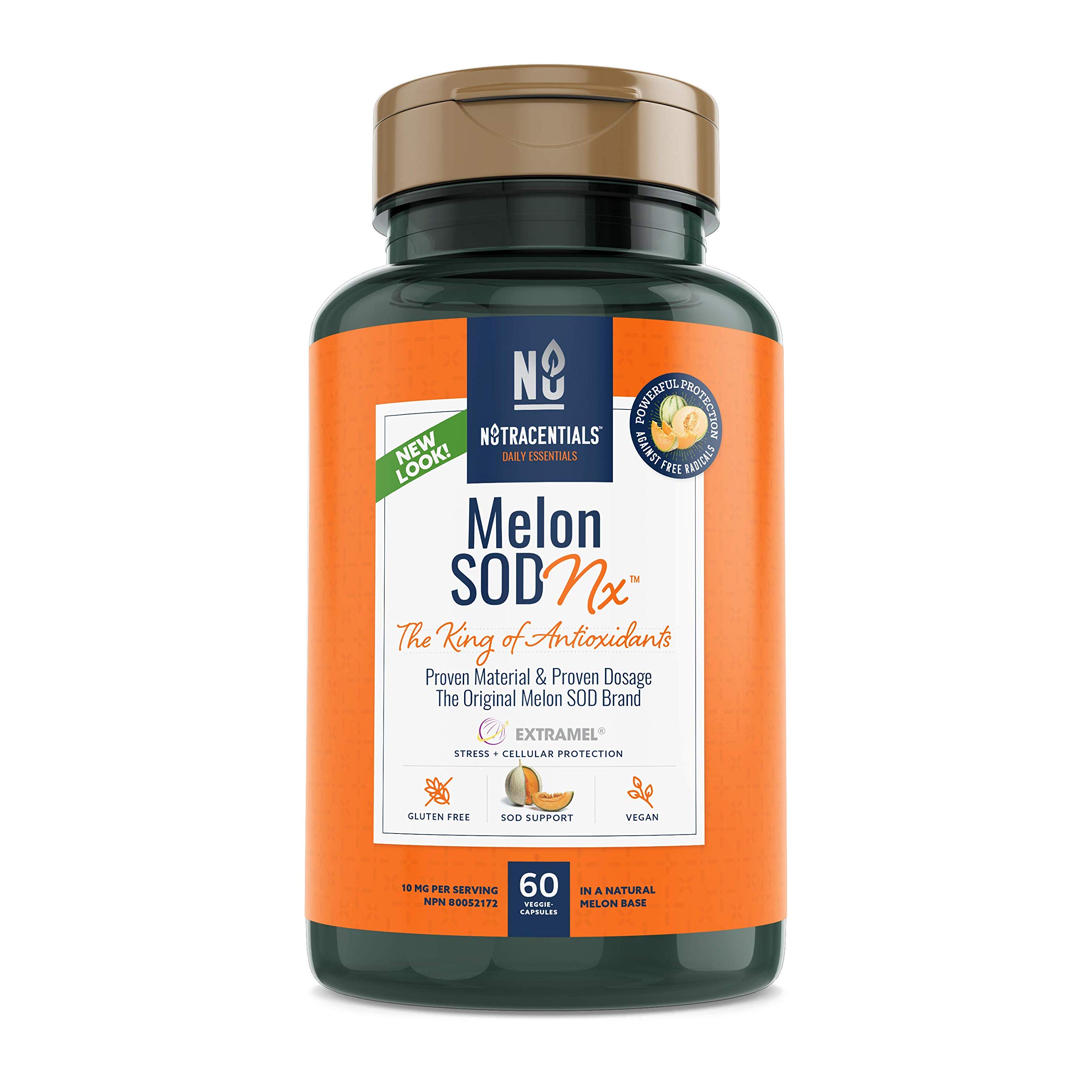 NutraCentials Melon SOD Nx The Body's Most Powerful antioxidant, 60