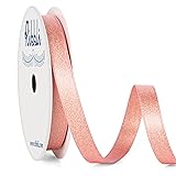 Ribbli Rose Gold Double Faced Purl Ribbon, Luxury